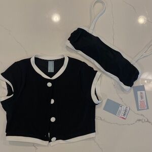 Antonio Melani NWT Color Block Swim Set Size M